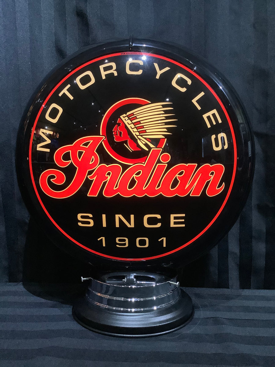 Store Indian Motorcycle Gas Pump Globe