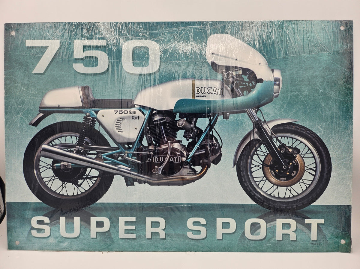 Metal Sign, 750 Ducati – Dreamcycle Motorcycle Museum