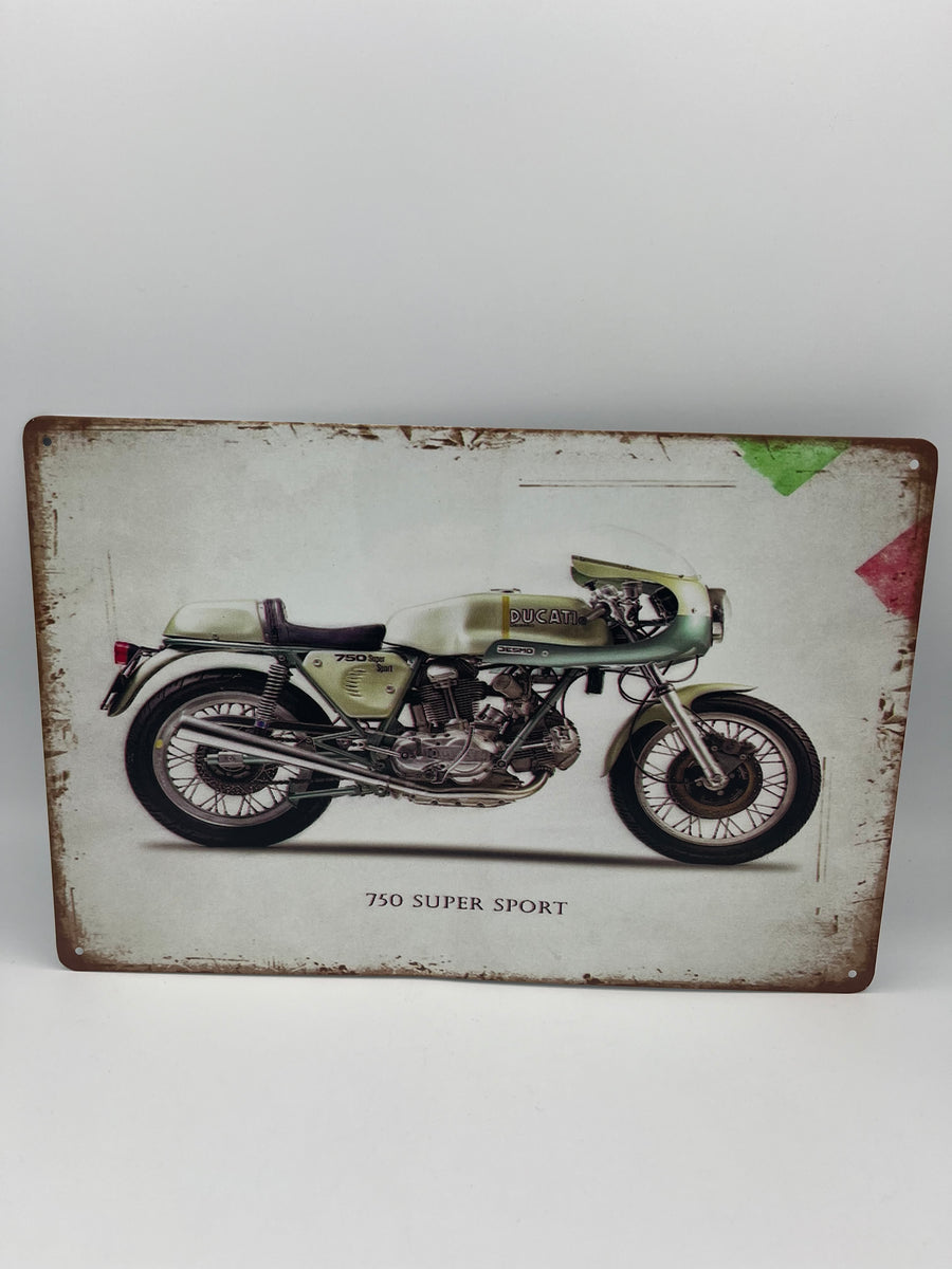 Ducati 750 Super Sport, Metal Sign – Dreamcycle Motorcycle Museum