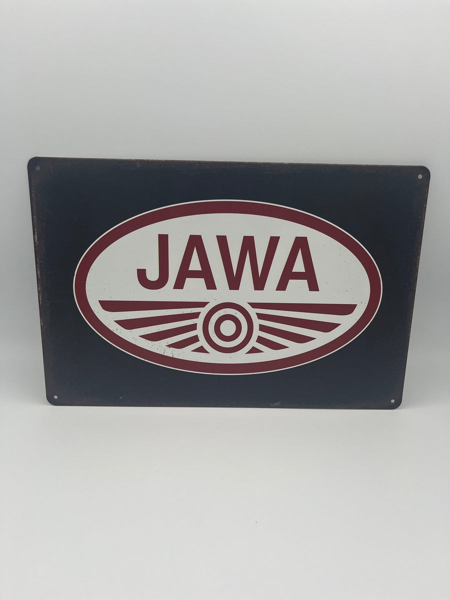 Jawa Sign JAWA, Metal Sign – Dreamcycle Motorcycle Museum