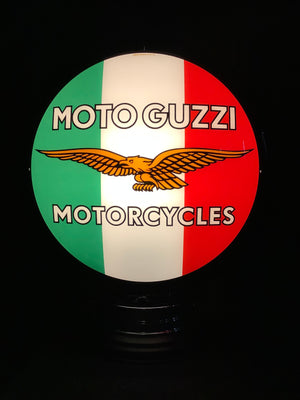 Open image in slideshow, Gas pump globe, Moto Guzzi.

