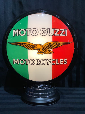 Gas pump globe, Moto Guzzi.