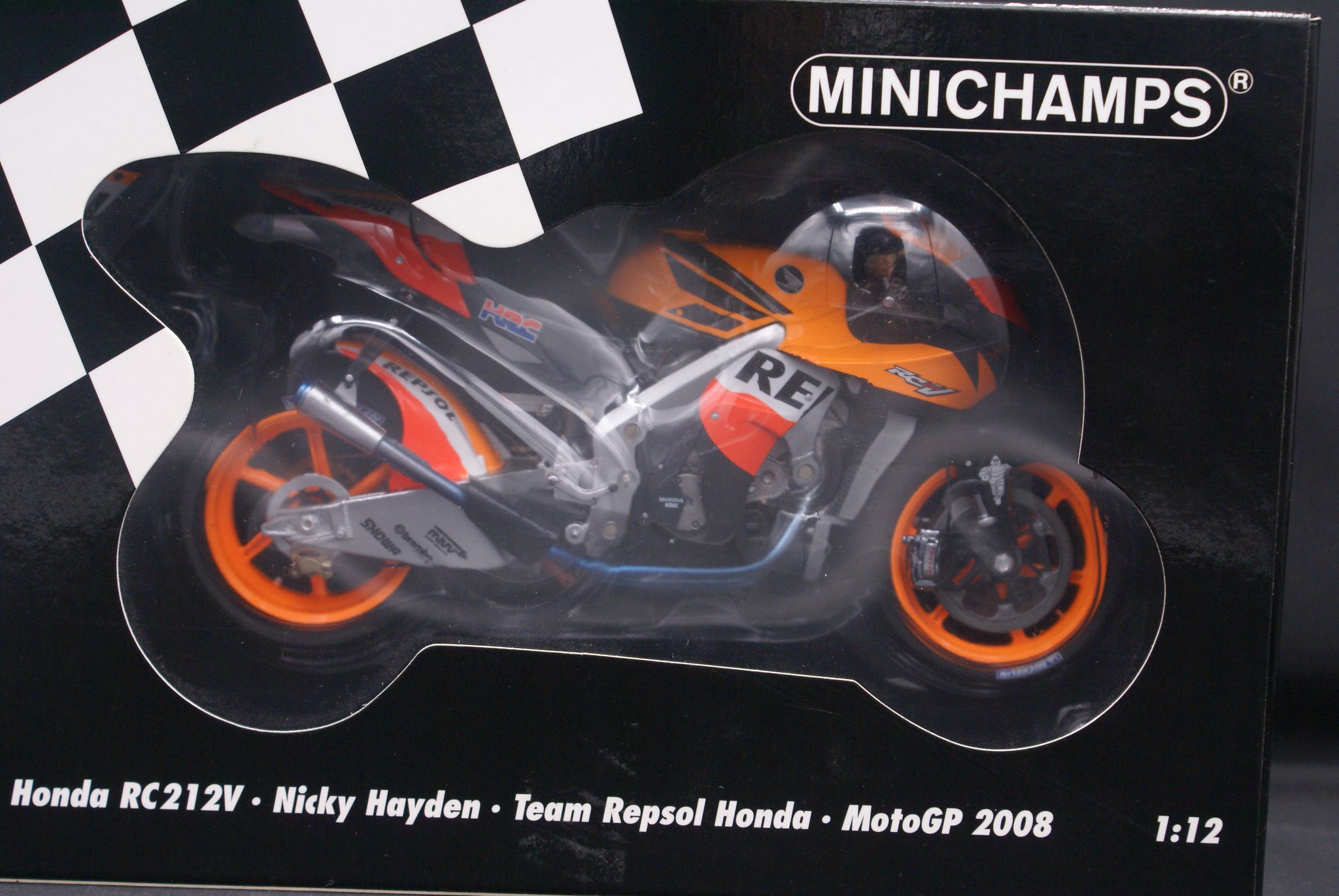 ミニチャンプス 1/12 Honda RC212V Team Honda Gresini Rider Marco