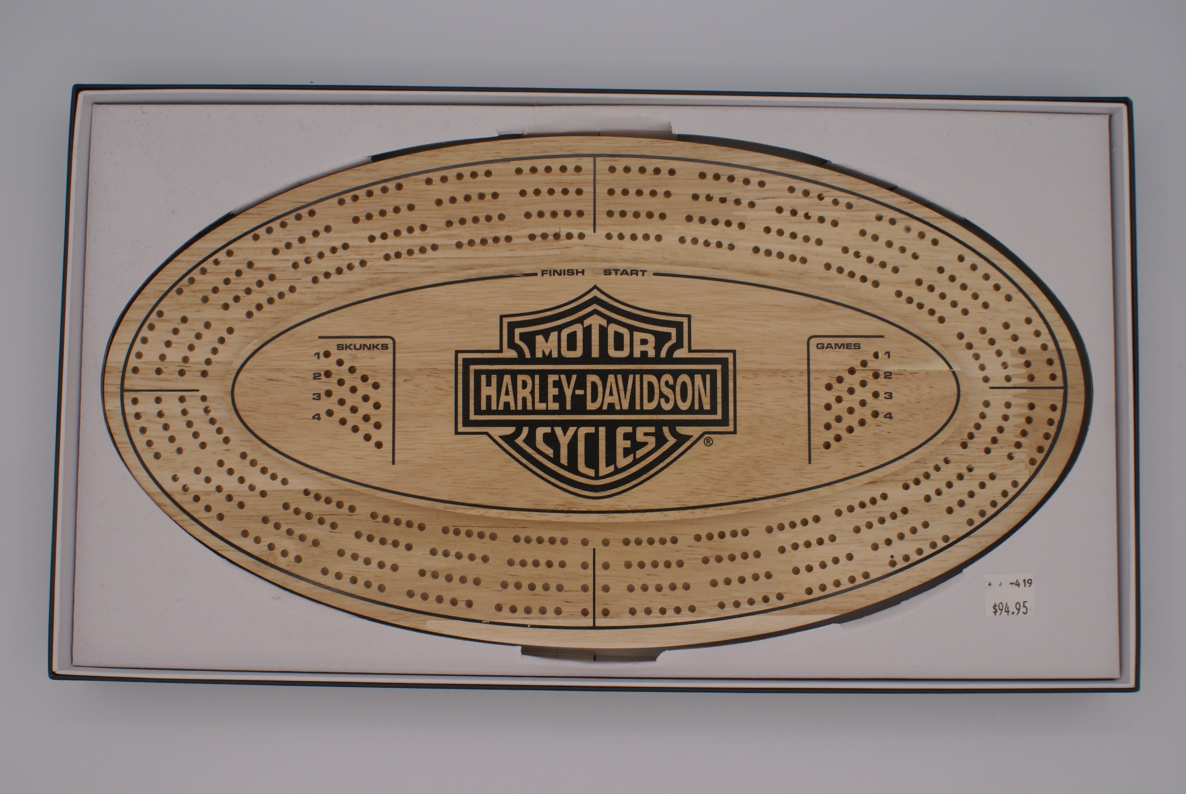 Harley-Davidson Cribbage Board