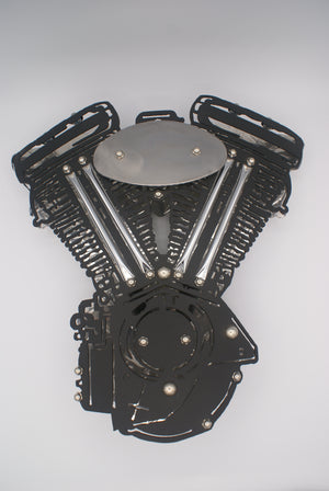 Open image in slideshow, V-Twin Motor wall sconce.
