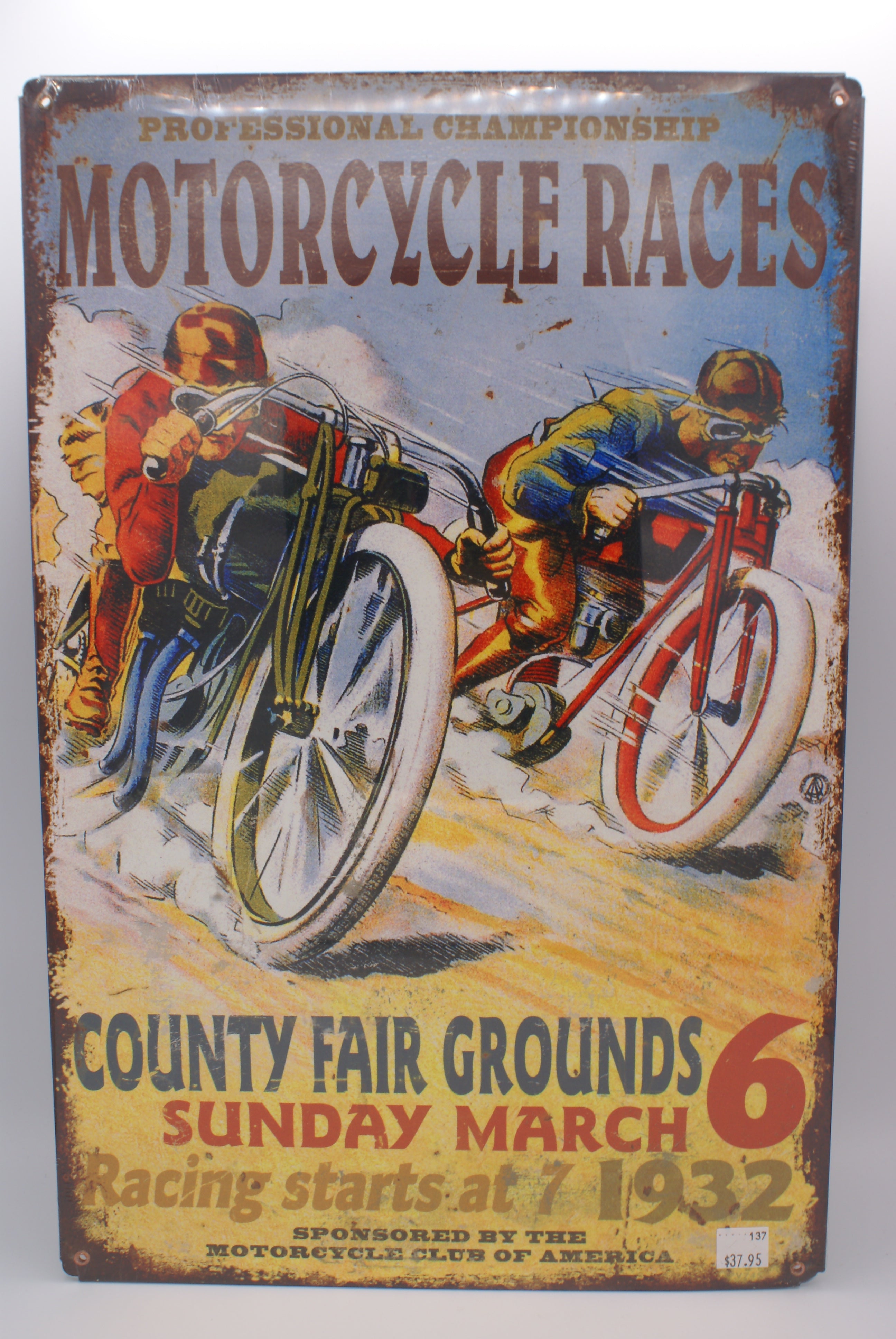 Metal Sign | Motorcycle Races – Dreamcycle Motorcycle Museum