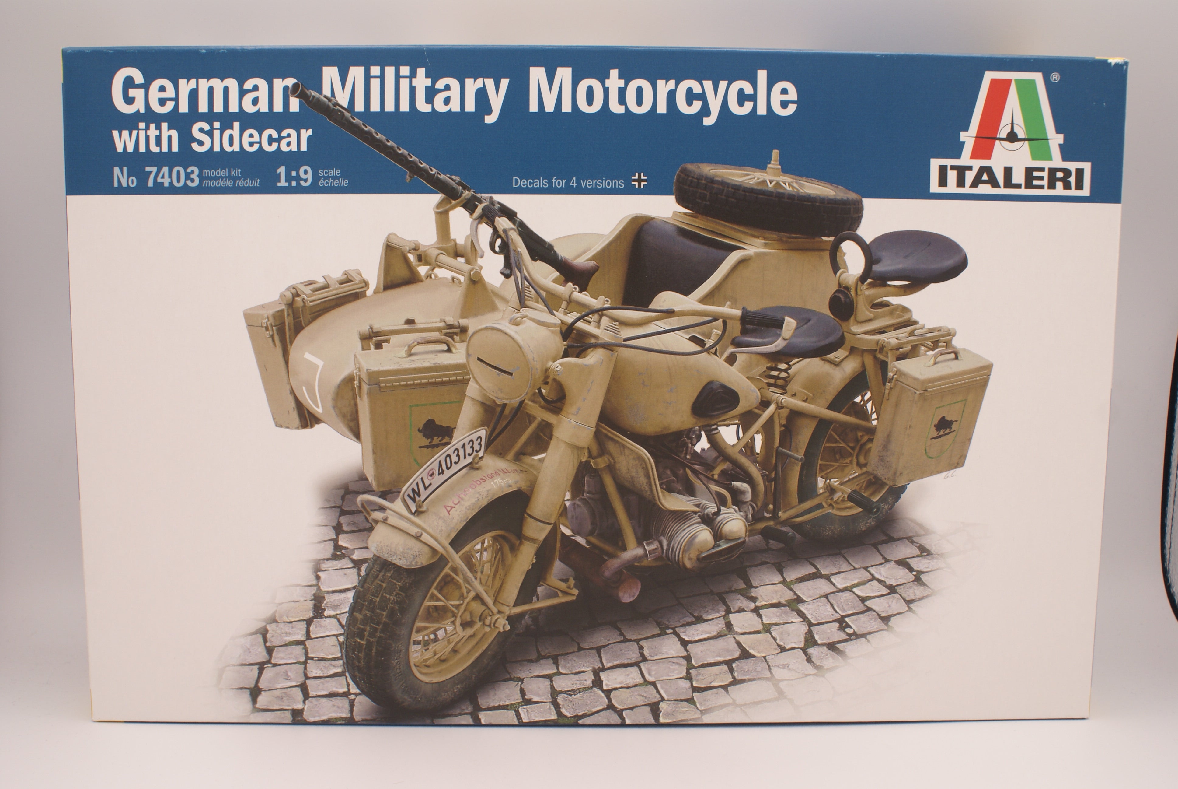German Military Motorcycle with Sidecar