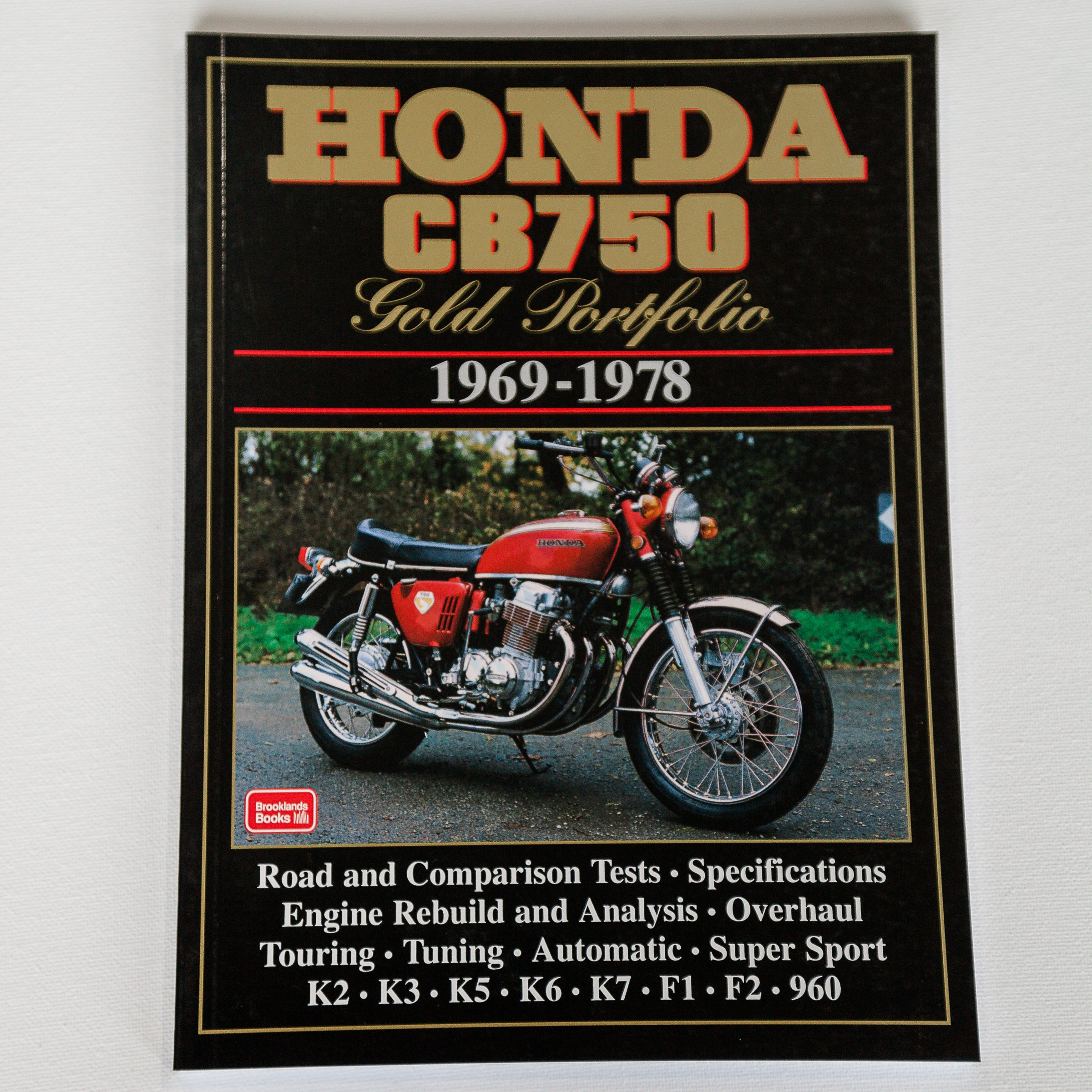 Dreamcycle Motorcycle Museum | Honda Gold Portfolio book on white background. 