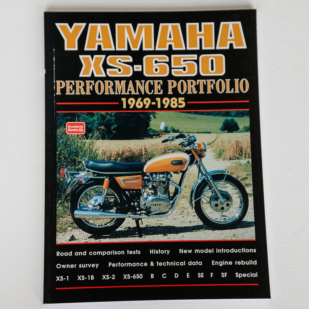 Dreamcycle Motorcycle Museum |   Front of Yamaha Preformance Portfolio on white background.