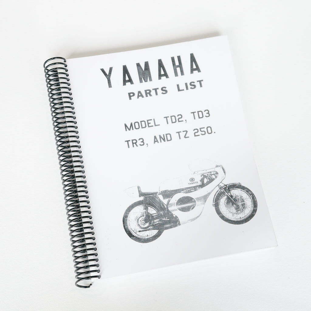 Dreamcycle Motorcycle Museum |  Yamaha Parts List book.